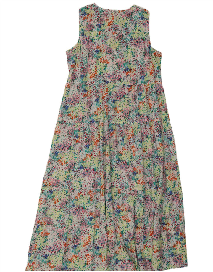 Marks & Spencer Damen Maxikleid UK 14 Großes mehrfarbiges Blumenmuster