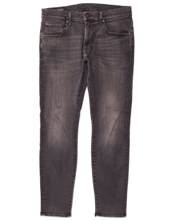 G-Star Herren Revend Skinny Jeans W32 L29 Graue Baumwolle