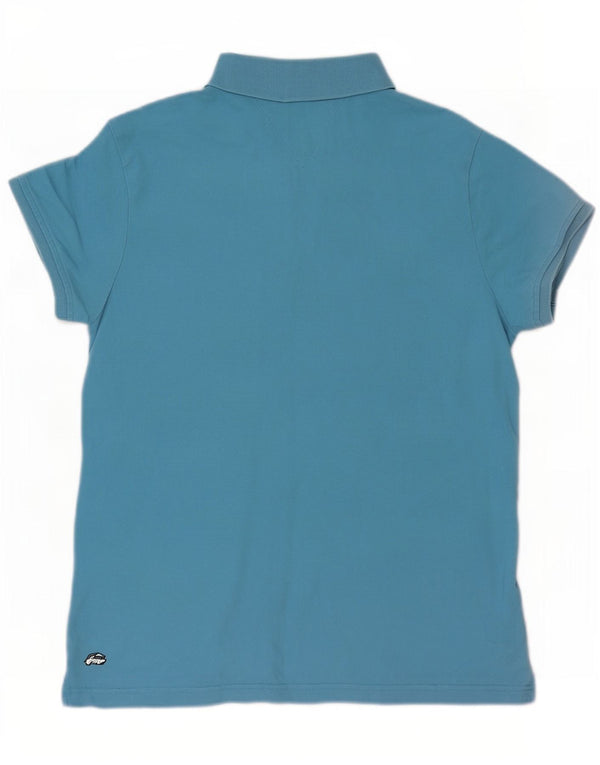 Tommy Hilfiger Damen Poloshirt UK 18 XL Blaue Baumwolle