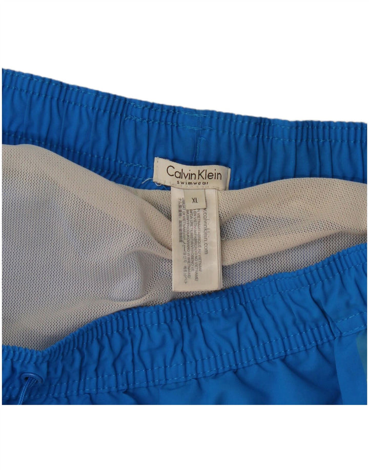 Calvin Klein Herren Graphic Badeshorts XL Blau Polyester