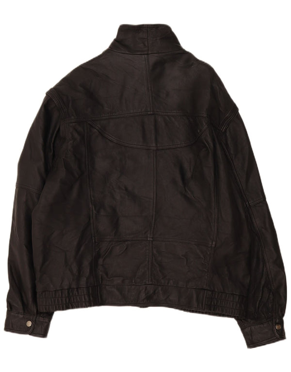 Vintage Herren Lederjacke UK 40 Large Schwarz