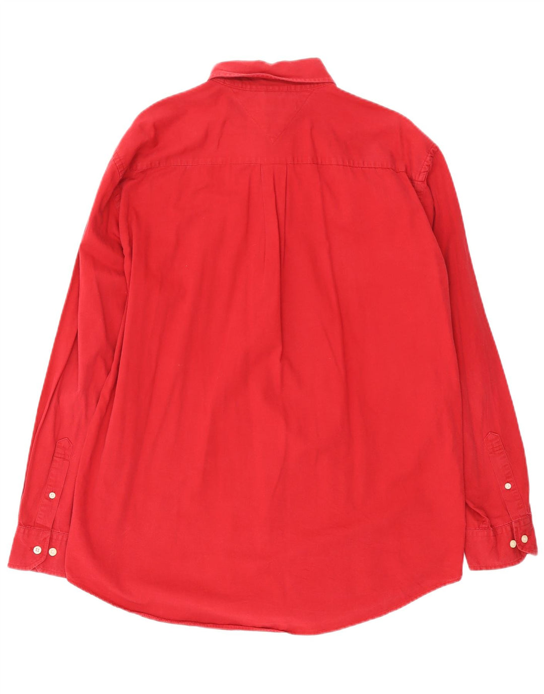 Tommy Hilfiger Herrenhemd XL, rote Baumwolle