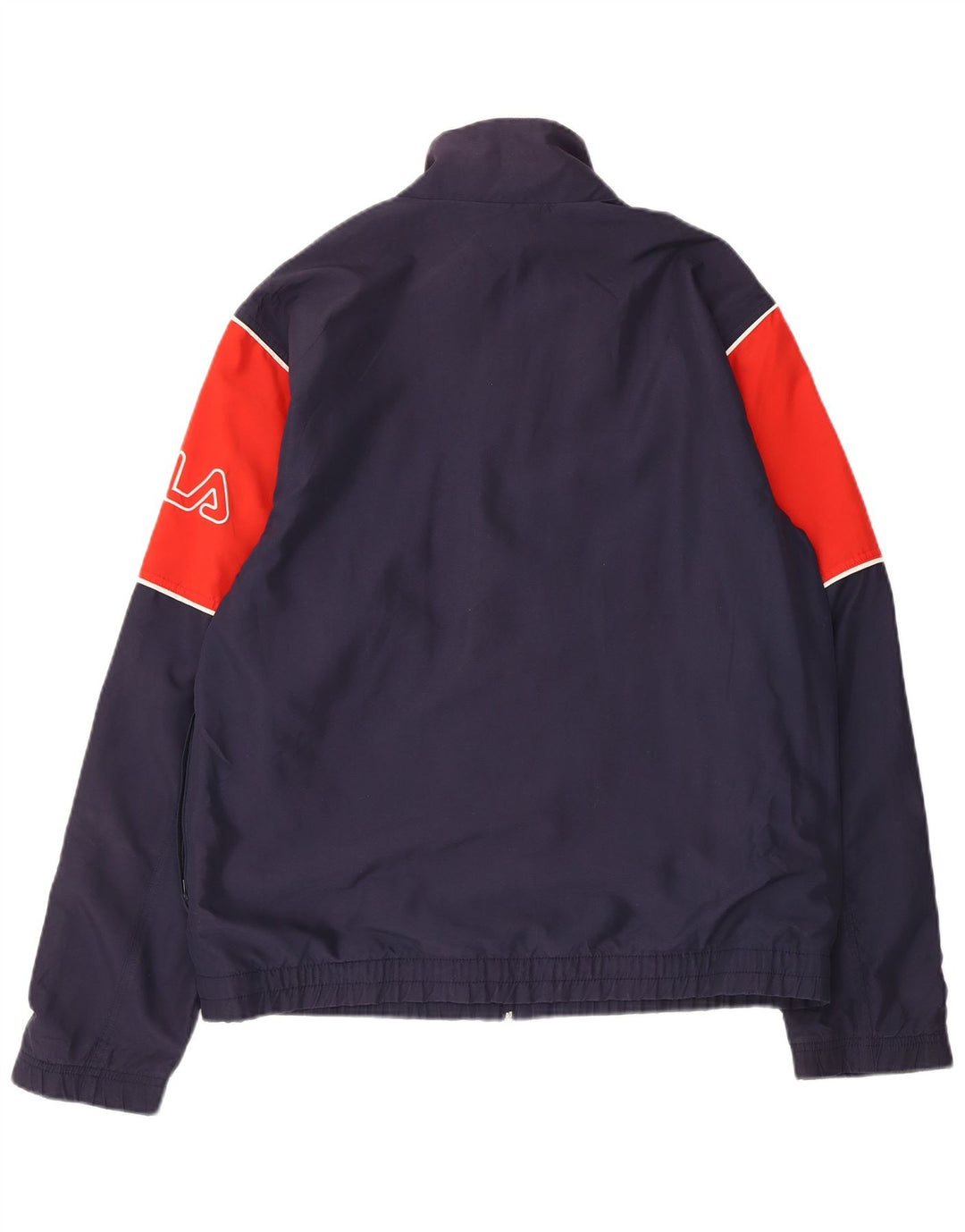 FILA Herren-Trainingsanzug mit grafischem Oberteil, groß, Marineblau, Farbblock