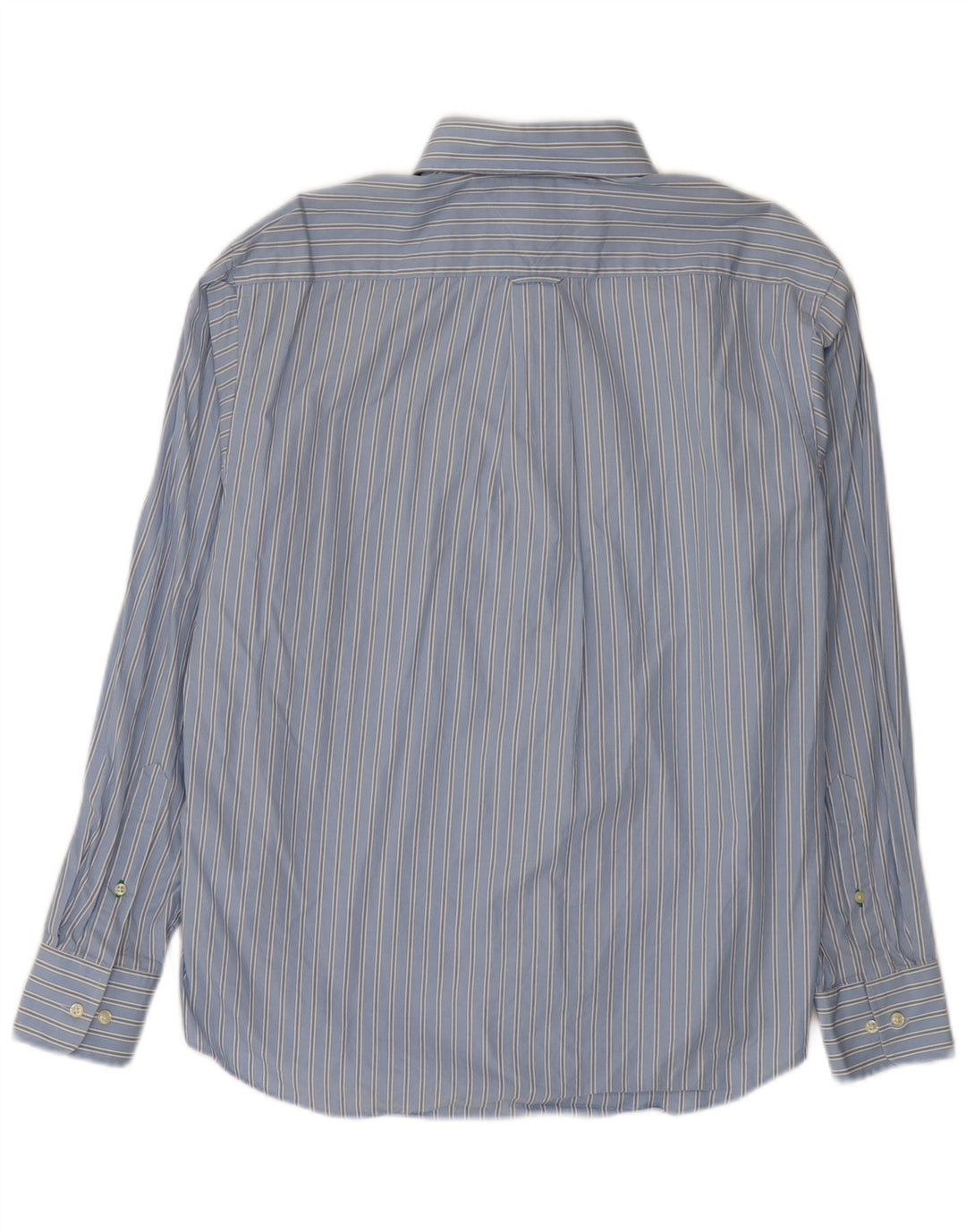 Tommy Hilfiger Herrenhemd, Größe 16, groß, blau gestreift, Baumwolle