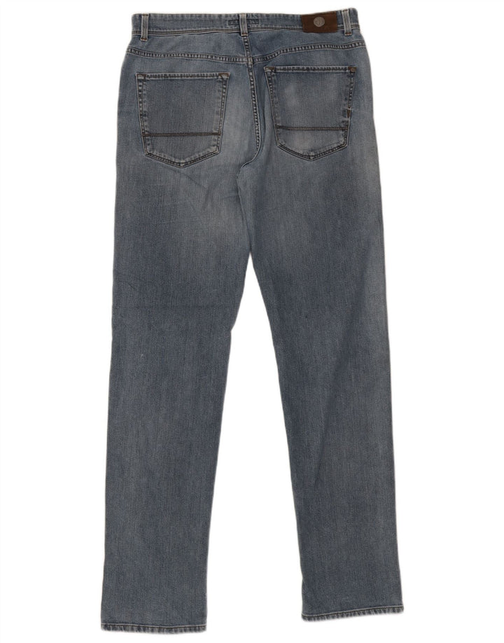 Trussardi Herren Straight Jeans W36 L34 Blau