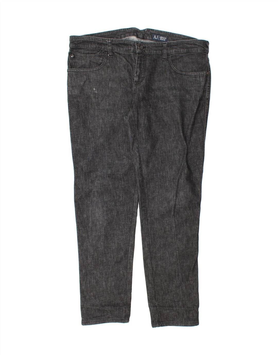 ARMANI Womens Slim Jeans W32 L28 Black Cotton Vintage Armani and Second-Hand Armani from Messina Hembry 