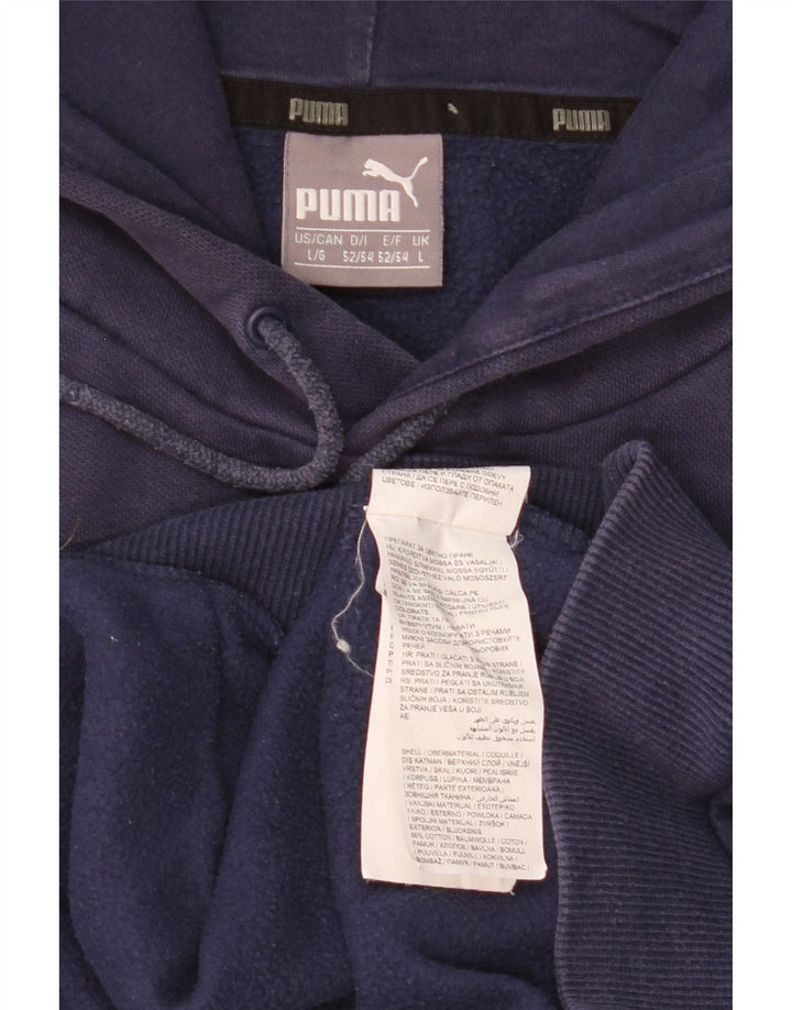 Puma Herren Kapuzenpullover, groß, marineblau, Baumwolle