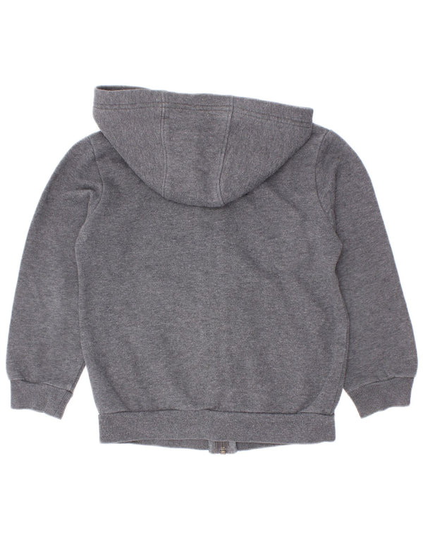 Adidas Jungen Kapuzenpullover mit grafischem Reißverschluss, 2–3 Jahre, graue Baumwolle