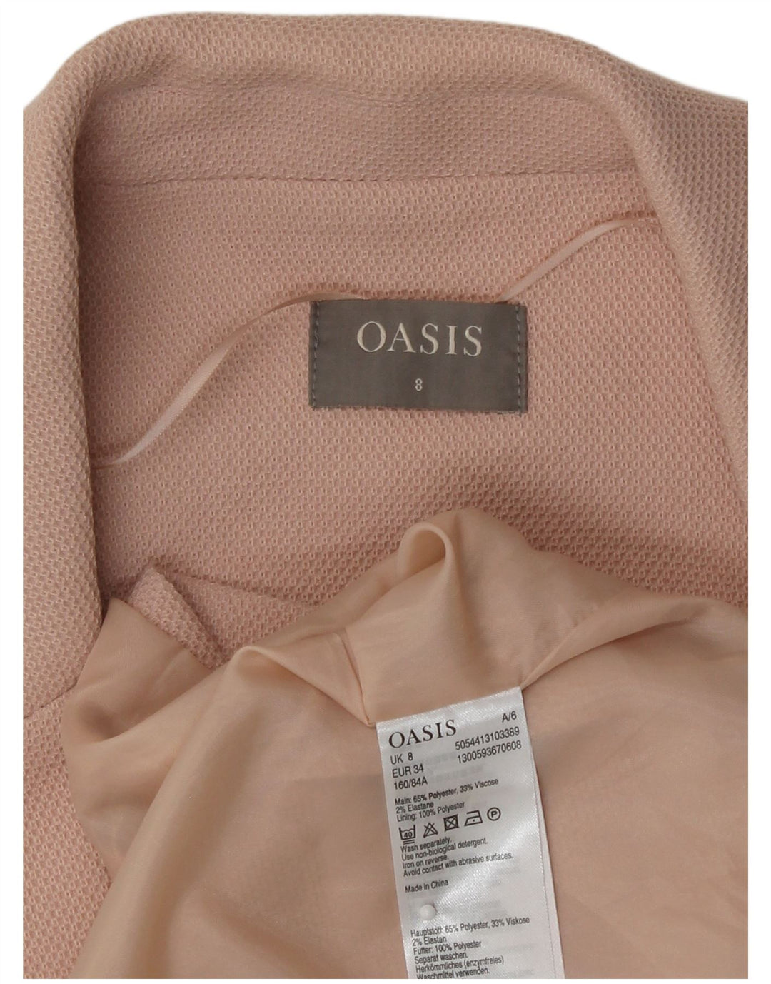 Oasis Damen Longline-Weste UK 8 Small Pink Polyester