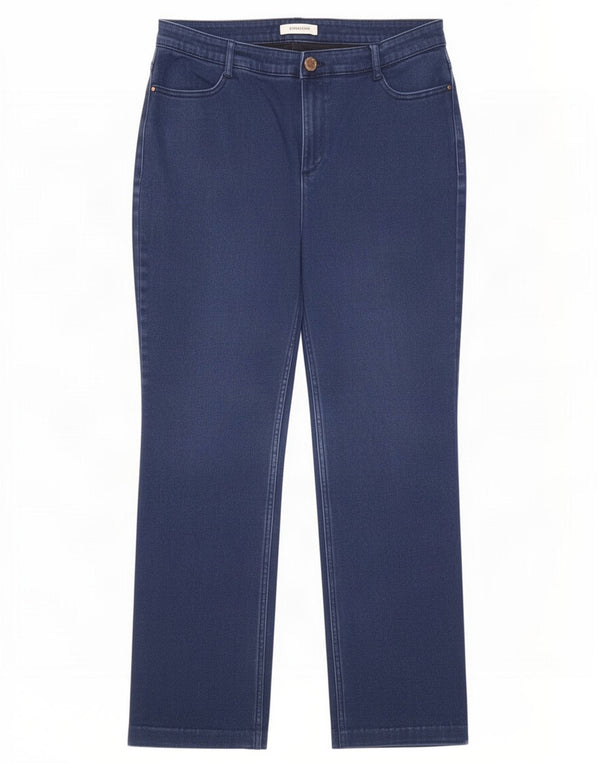 Marks & Spencer Damen Straight Jeans UK 16 Large W32 L28 Blaue Baumwolle