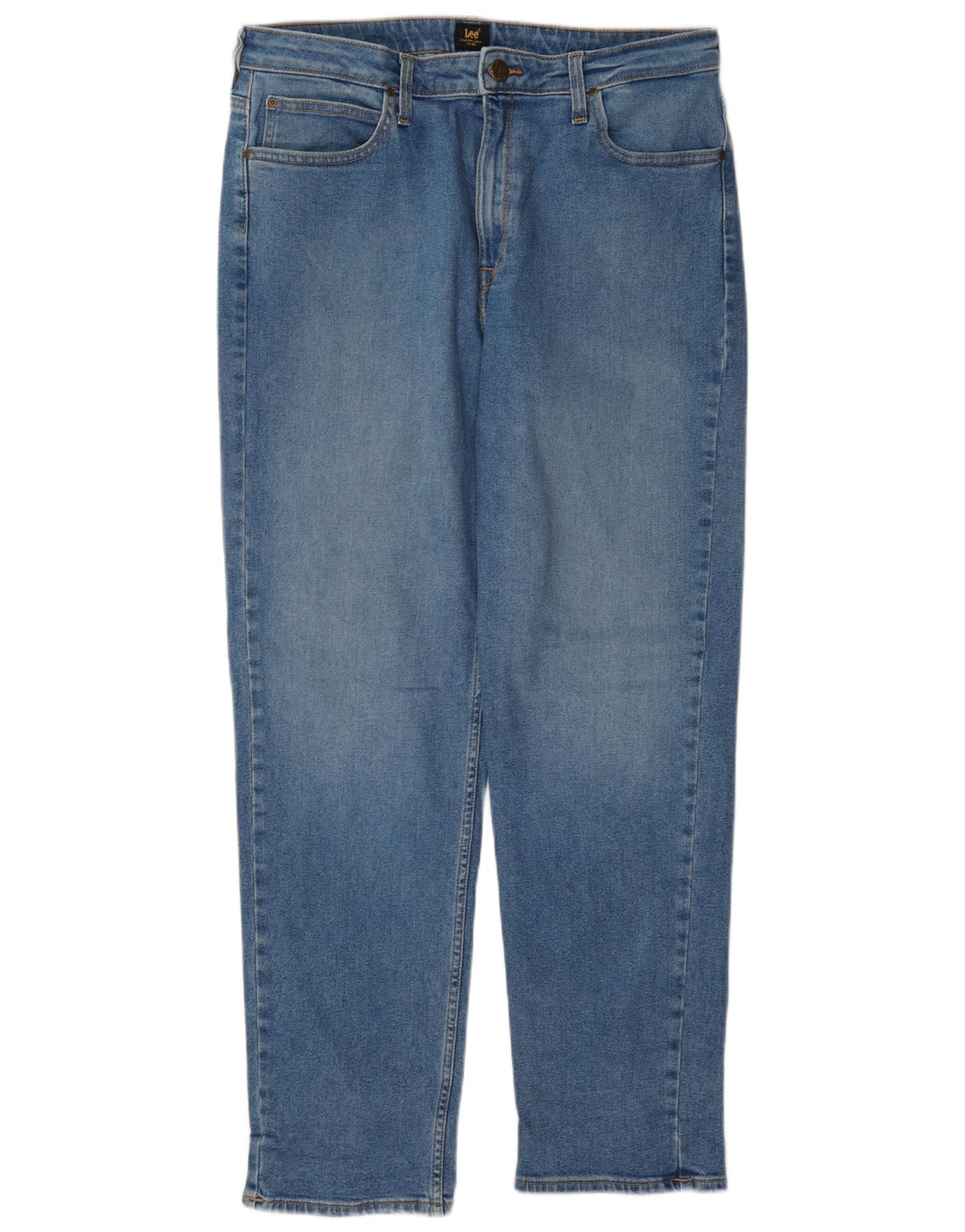 Lee Herren Carol Straight Jeans W33 L29 Blaue Baumwolle