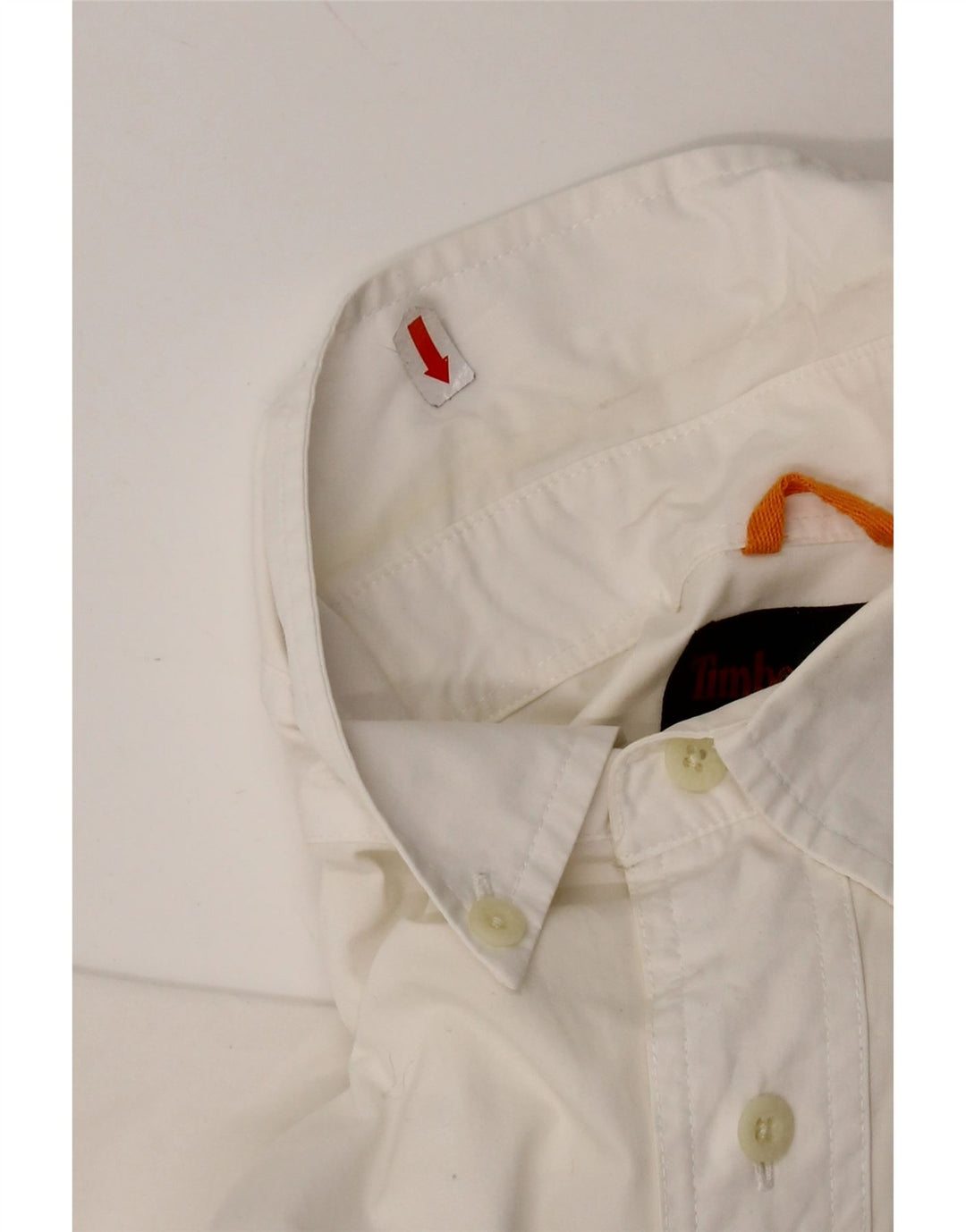 Timberland Herren-Kurzarmhemd aus mittelweißer Baumwolle