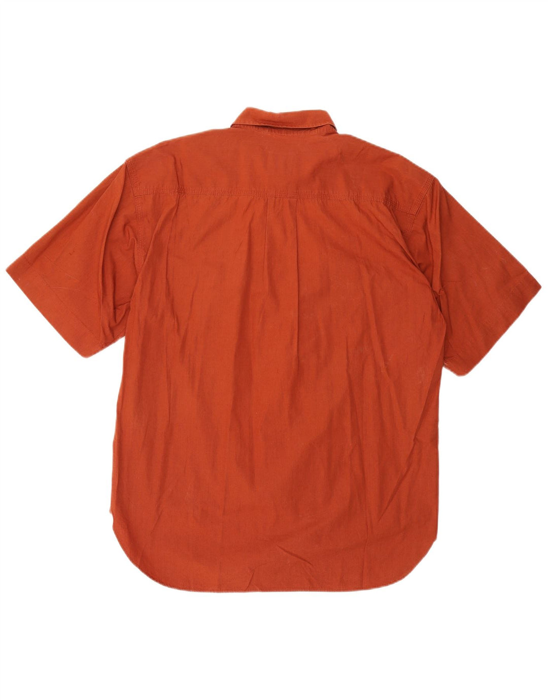 CASUCCI Herren Kurzarmhemd XL Orange Baumwolle