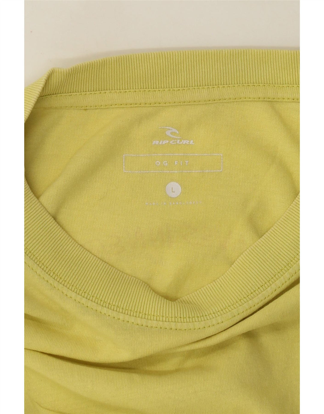 Rip Curl Herren Grafik-T-Shirt-Oberteil, Größe L, Gelb