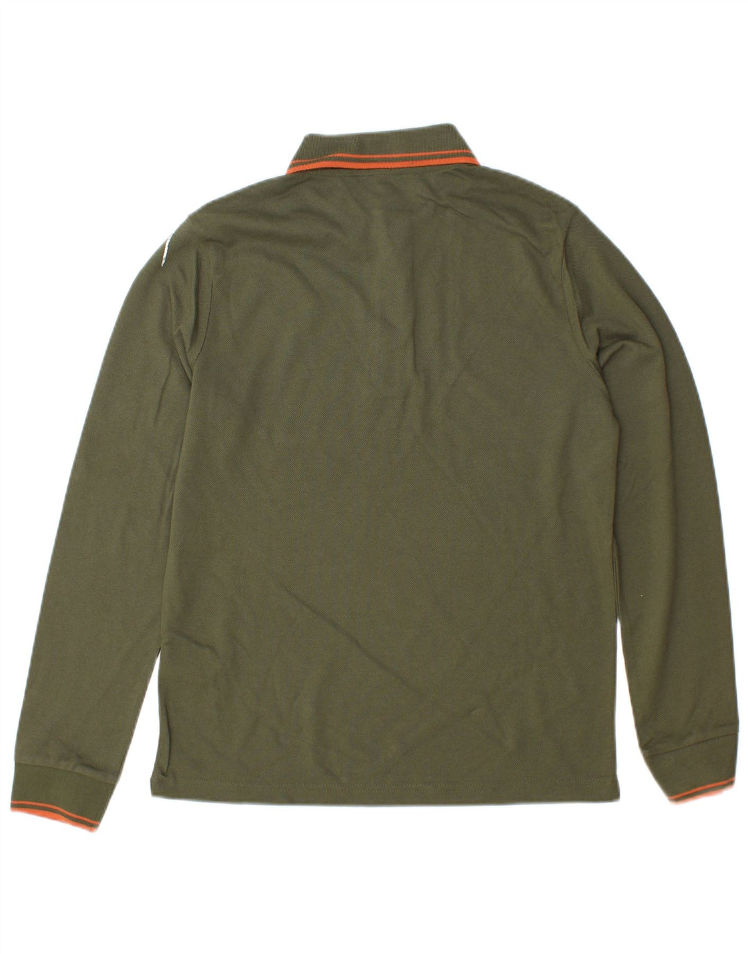 KAPPA Herren-Langarm-Poloshirt, Größe S, Khaki, Baumwolle