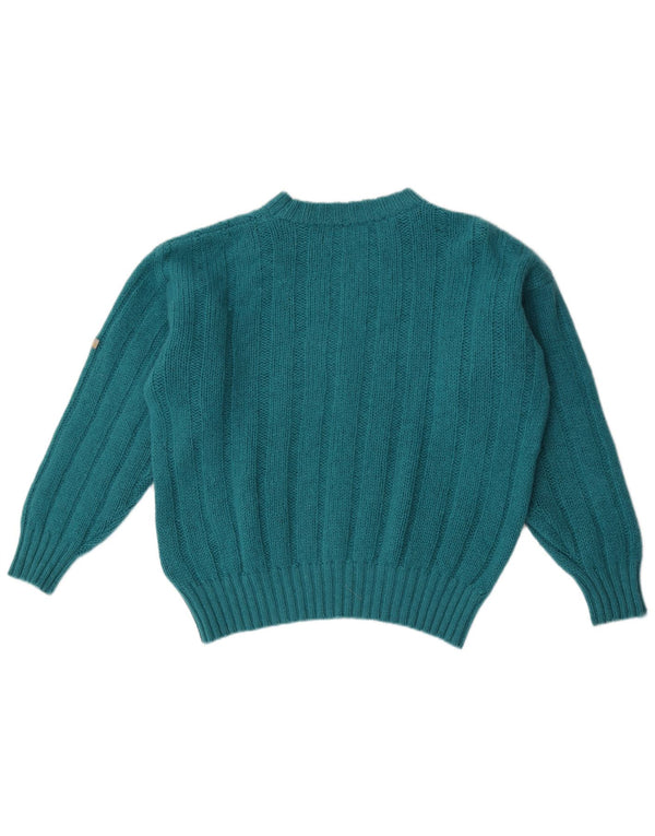 Marina Yachting Damen-Pullover mit Rundhalsausschnitt, UK 20 2XL, blaue Wolle