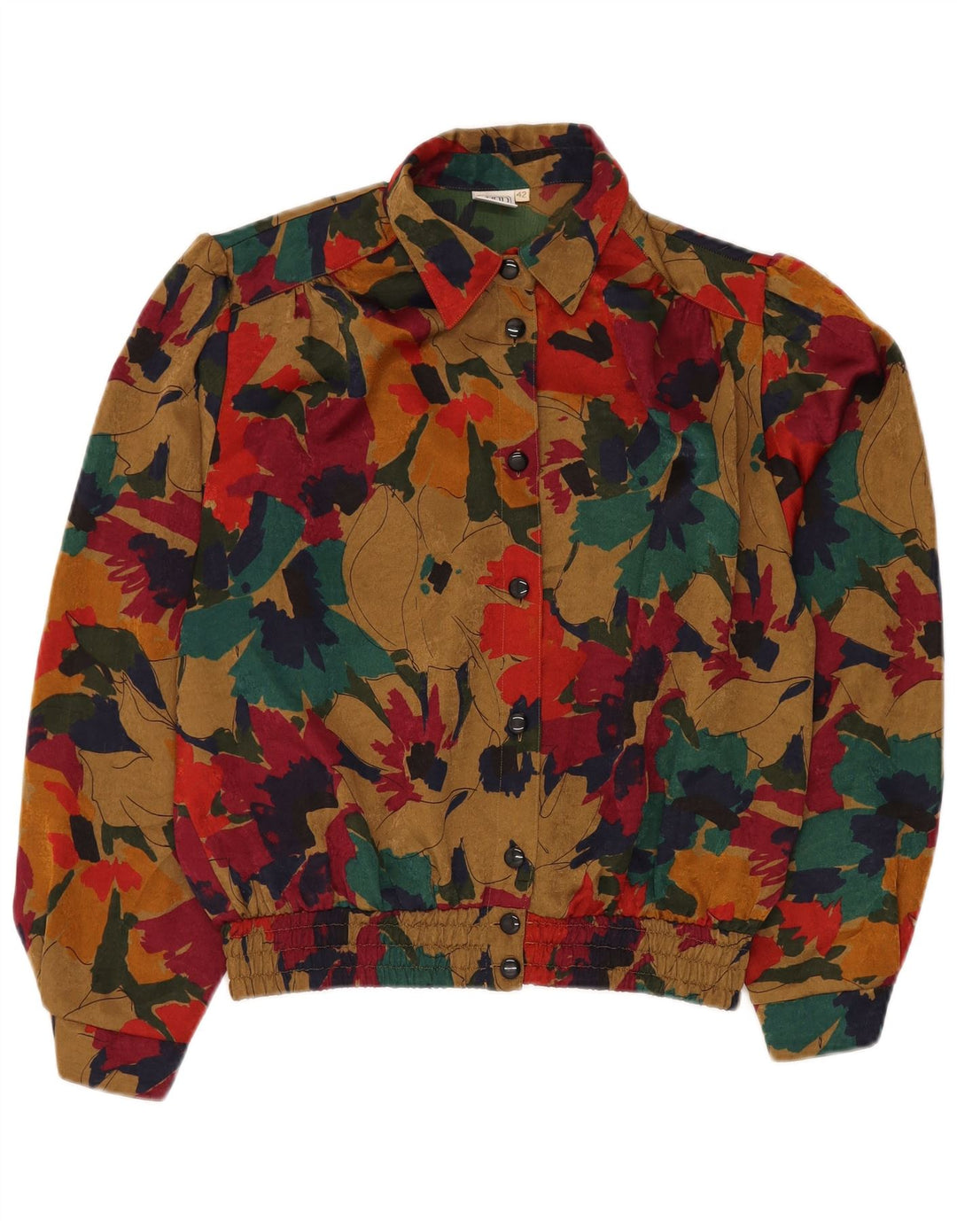 JORG PETERSON Damen Hemdbluse EU 42 Großes mehrfarbiges Blumenmuster