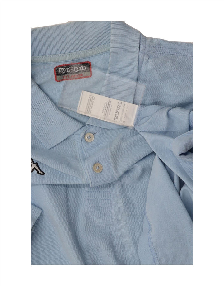KAPPA Mens Polo Shirt 2XL Blue Cotton Vintage Kappa and Second-Hand Kappa from Messina Hembry 