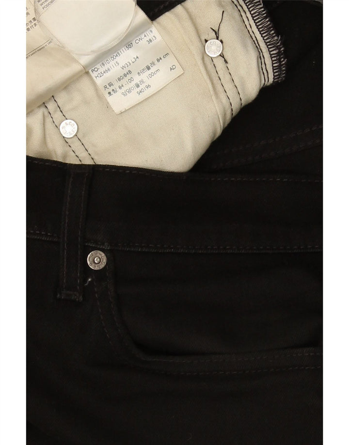 Levi's Herren 511 Slim Jeans W33 L29 schwarze Baumwolle