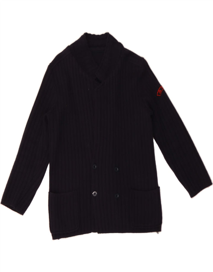 VINTAGE Mens Cardigan Sweater Small Navy Blue Vintage Vintage and Second-Hand Vintage from Messina Hembry 