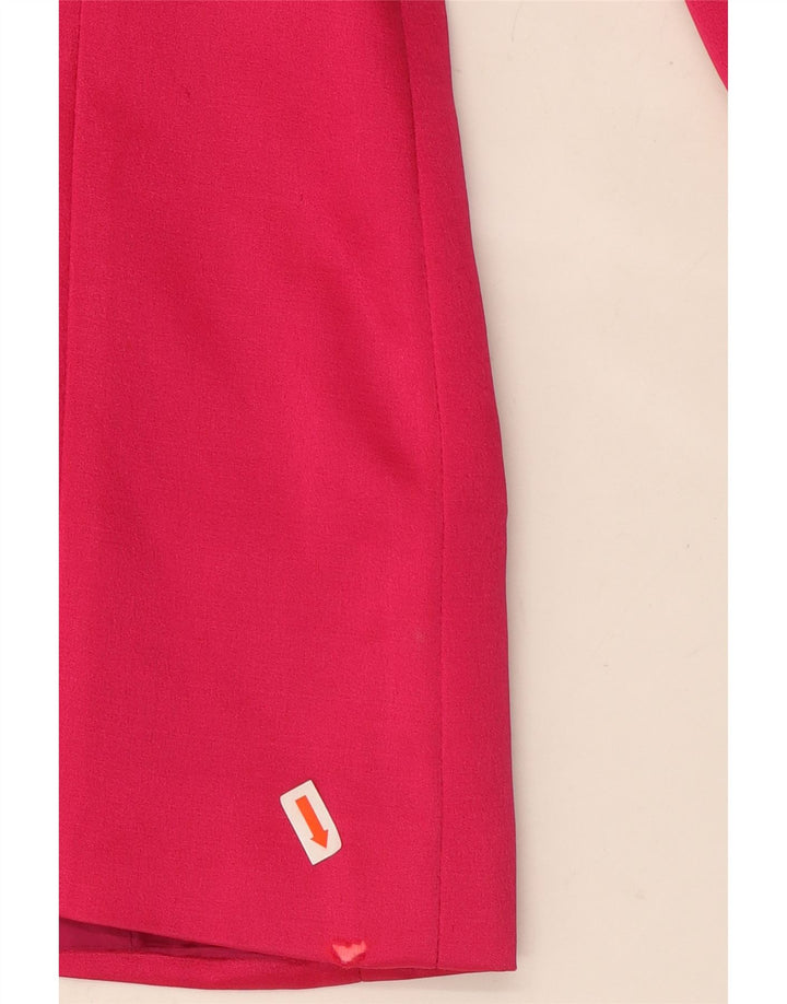TULLO Damen-Blazerjacke mit 3 Knöpfen, EU 38, mittelrosa Wolle