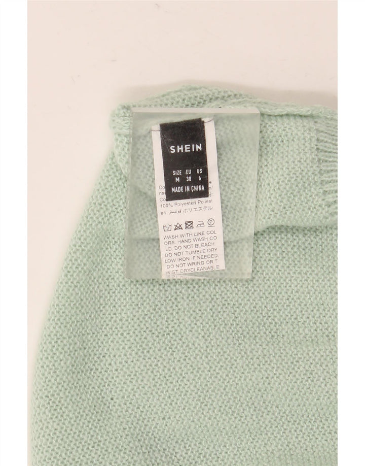 Shein Damen Crop Vest Tank Top UK 14 Mittelgrün Polyester