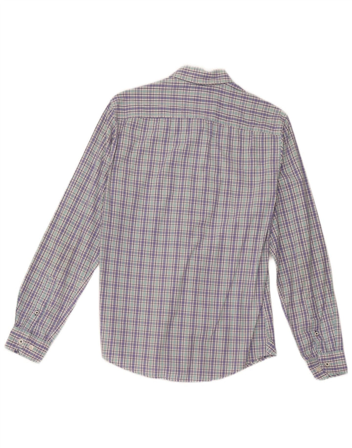 Crew Clothing Herren-Hemd, schmal geschnitten, klein, mehrfarbig, kariert, Baumwolle