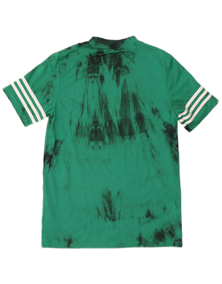 Adidas Herren T-Shirt Top XS Grün Tie Dye Polyester