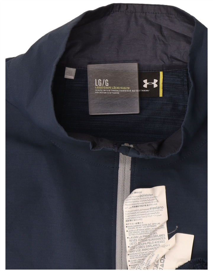 Under Armour Herren-Pullover-Trainingsanzug-Top-Jacke, großes marineblaues Polyester