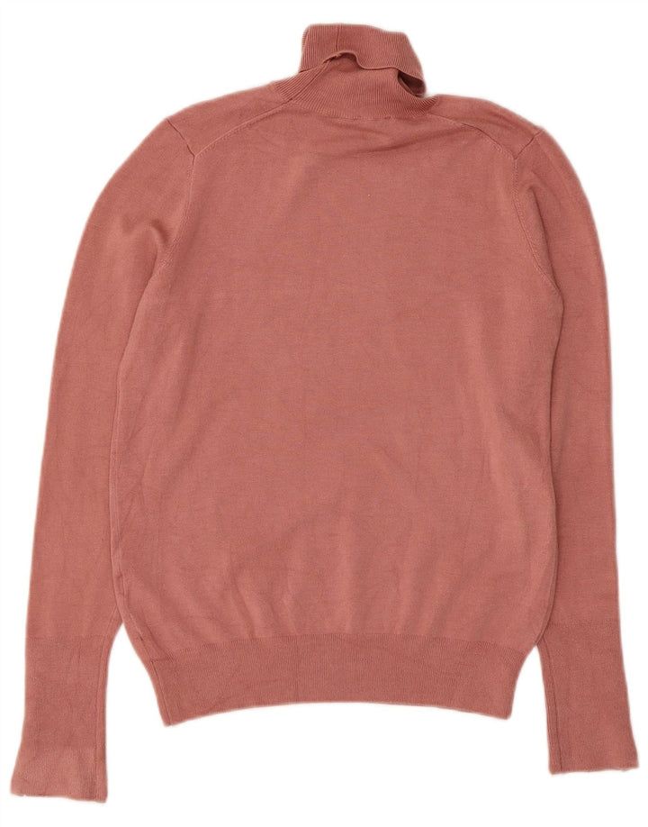 Rollkragenpullover für Damen von Zara, Gr. 12, mittelrosa, Viskose