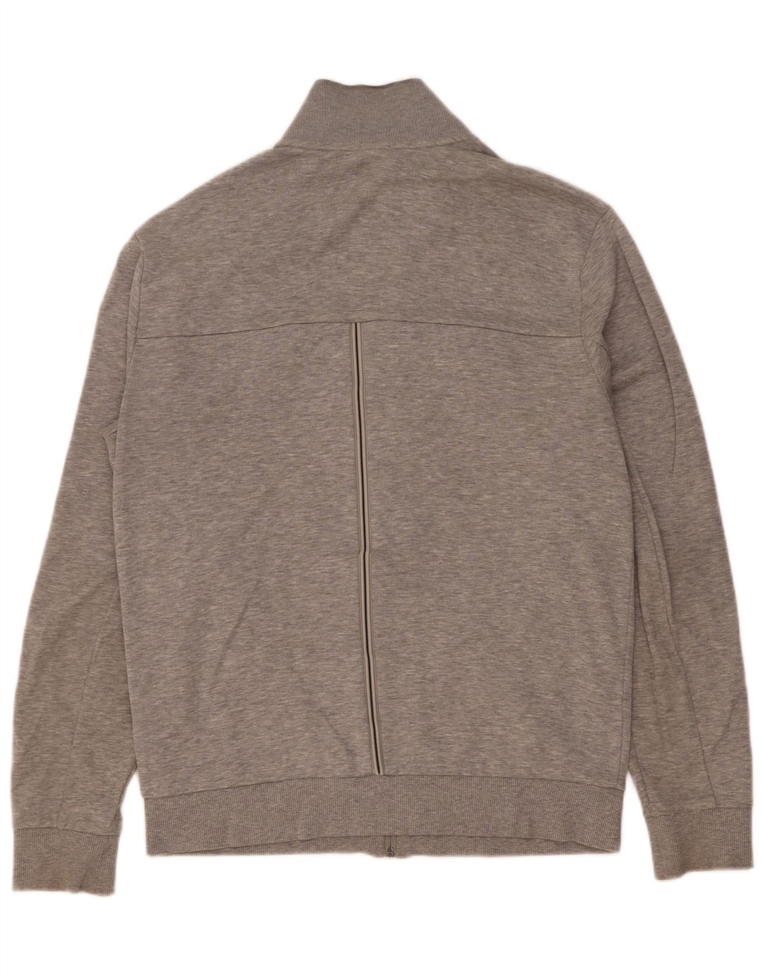 Hugo Boss Herren-Trainingsanzug-Oberteil, Jacke, klein, grau gestreift, Baumwolle