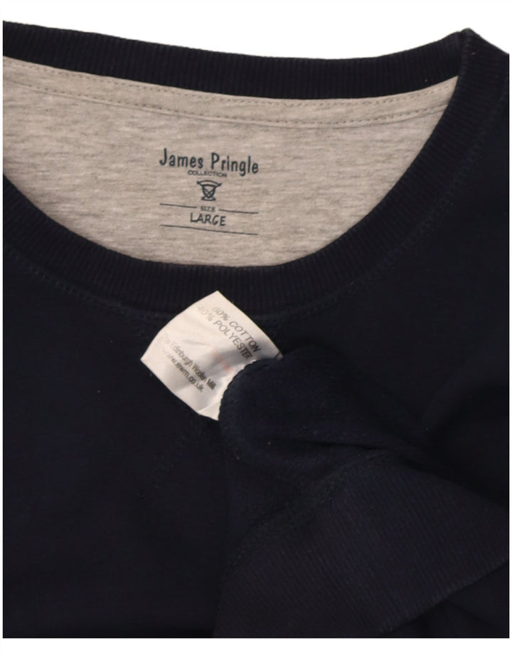 James Pringle Herren-Sweatshirt, Pullover, groß, marineblau, Baumwolle