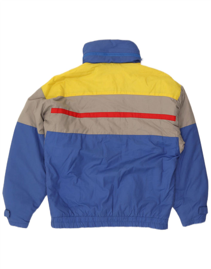 Vintage Herren Skijacke EU 50 Large Blue Colourblock