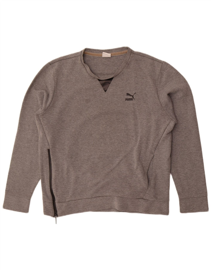 Puma Herren Graphic Sweatshirt Pullover XL Grau Baumwolle