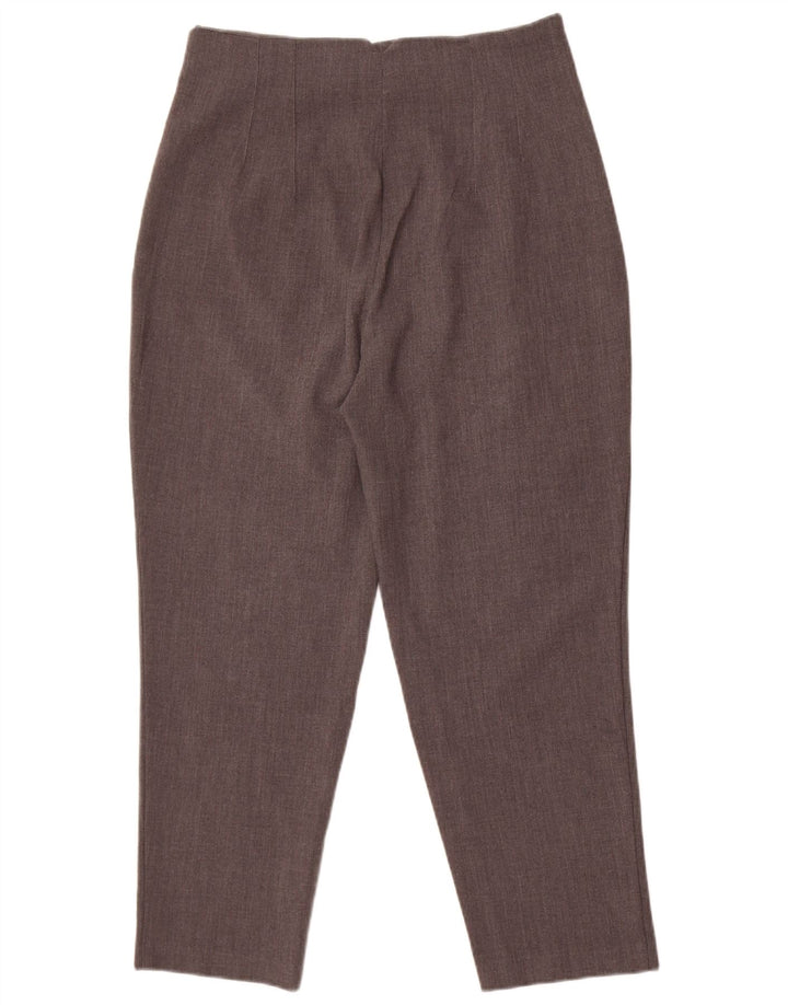 Zara Damen Tapered Chino-Hose, Größe L, W30, L26, Grau, Polyester