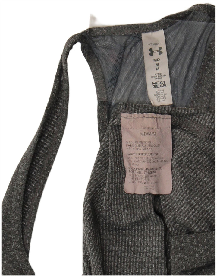 Under Armour Damen Heat Gear Weste Top UK 12 Mittelgraues Polyester