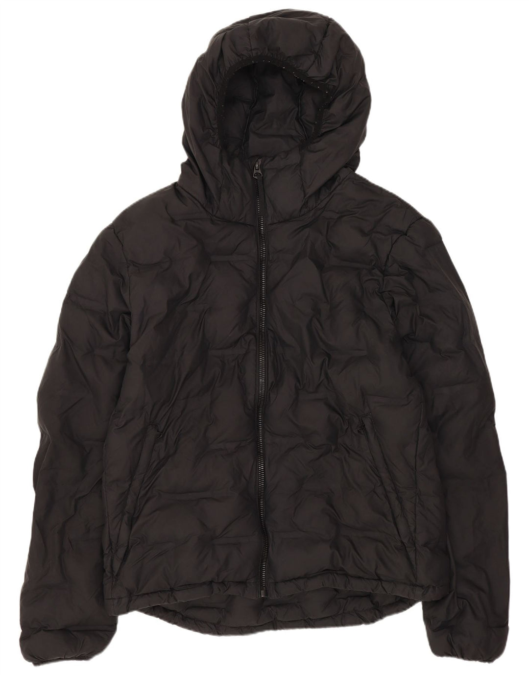 Superdry Herren-Jacke mit Kapuze, gepolstert, UK 40, Größe L, Schwarz, Polyester