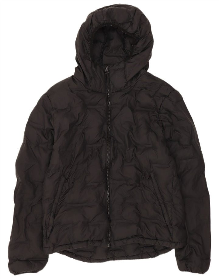 Superdry Herren-Jacke mit Kapuze, gepolstert, UK 40, Größe L, Schwarz, Polyester