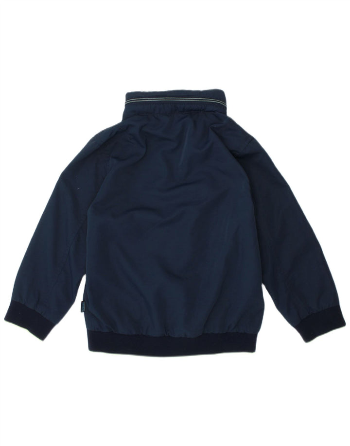 TED BAKER Boys Hooded Bomber Jacket 3-4 Years Navy Blue Nylon