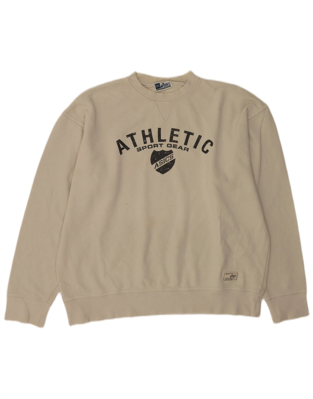 Asics Herren Grafik Sweatshirt Pullover 2XL Beige