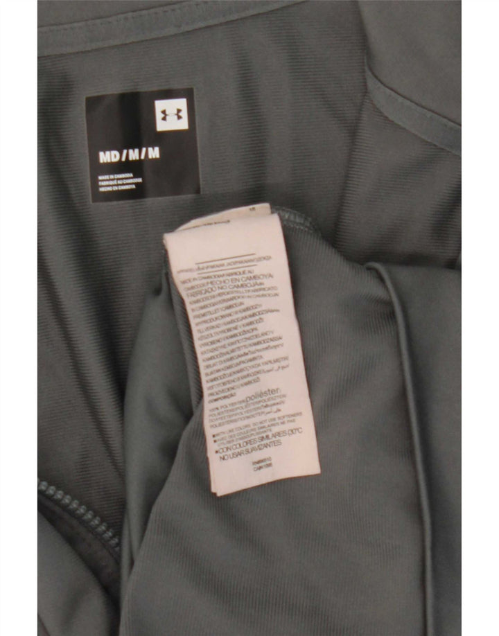 Under Armour Herren-Trainingsanzug-Oberjacke aus mittelgrauem Colourblock-Polyester