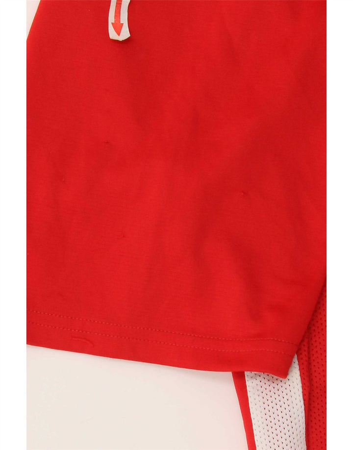 Nike Herren Dri Fit T-Shirt Top Mittelrotes Polyester