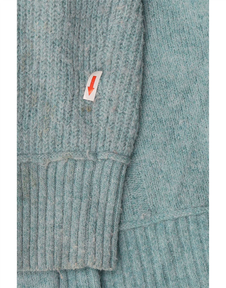 White Stuff Damen Crop-Oversize-Cardigan-Pullover, Gr. 10, Klein, Blau