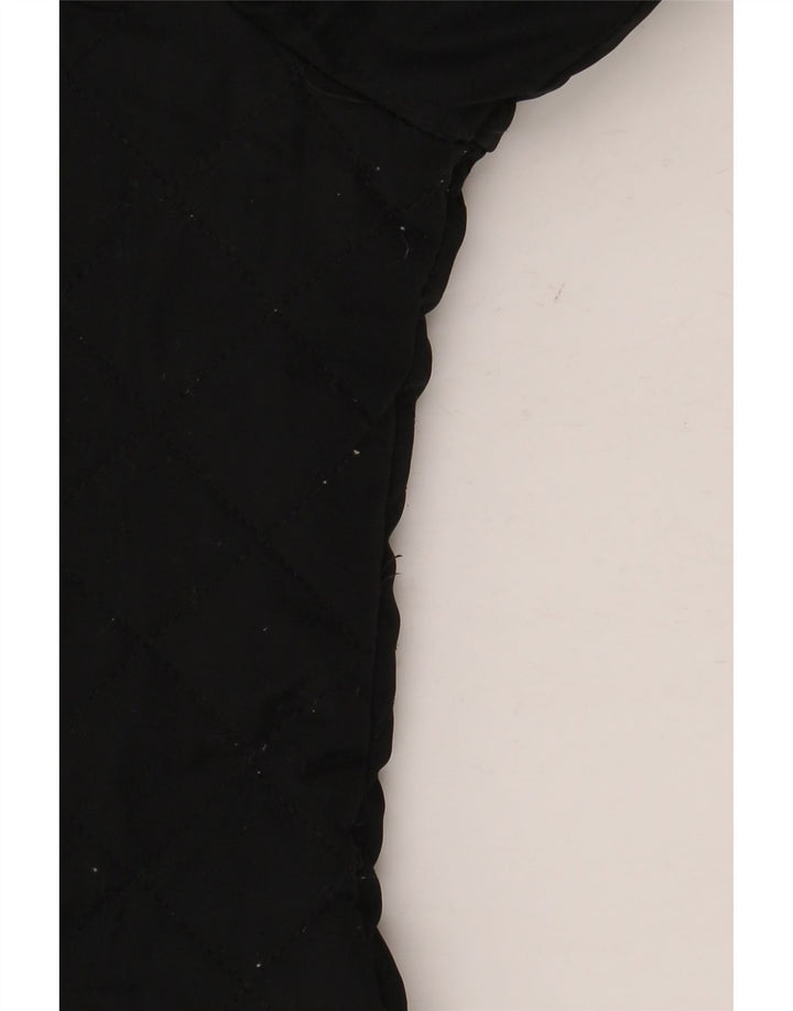 Laura Ashley Wattierter Damenmantel mit Kapuze, UK 12, Mittelschwarz, Polyester