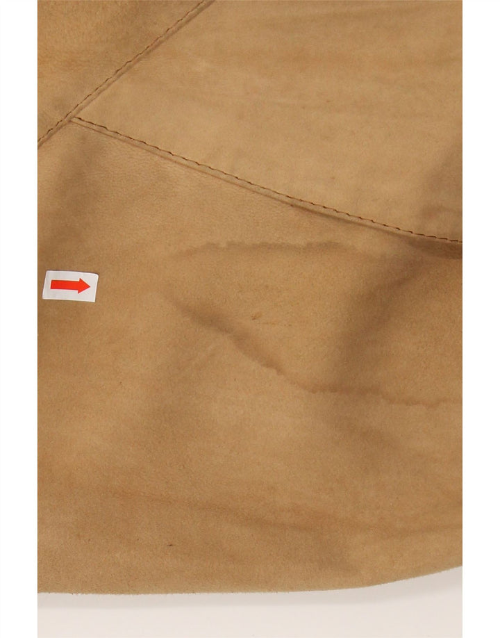 VINTAGE Herren Wildleder Bomberjacke UK 38 Medium Beige