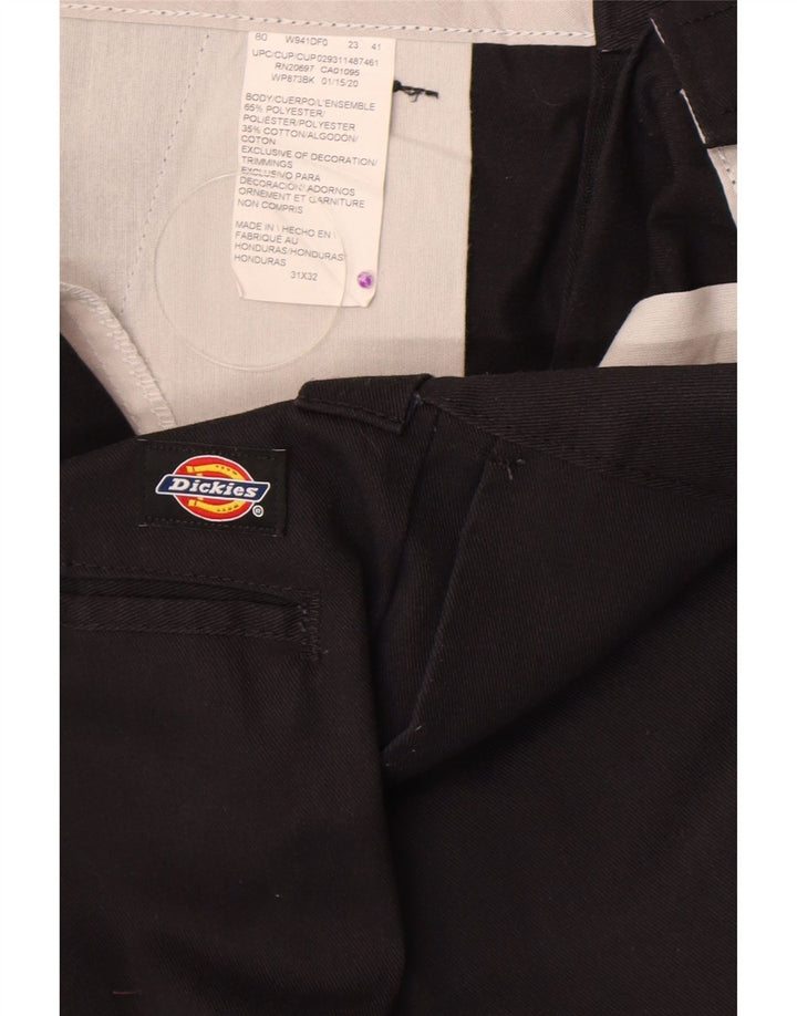 Dickies Herren Straight Chino Hose W31 L32 Schwarz Polyester