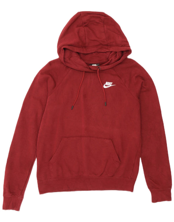 Nike Damen-Pullover mit übergroßem Kapuzenpullover, Gr. 6, XS, Burgunderrot, Baumwolle