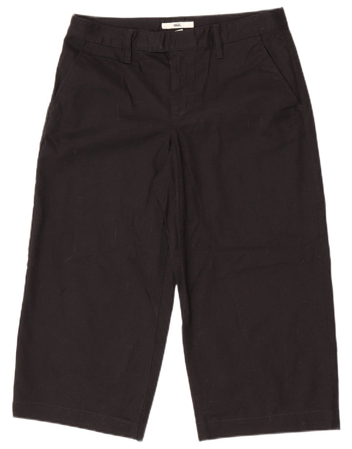 Vans Damen Caprihose US 5 Small W27 L20 Schwarze Baumwolle