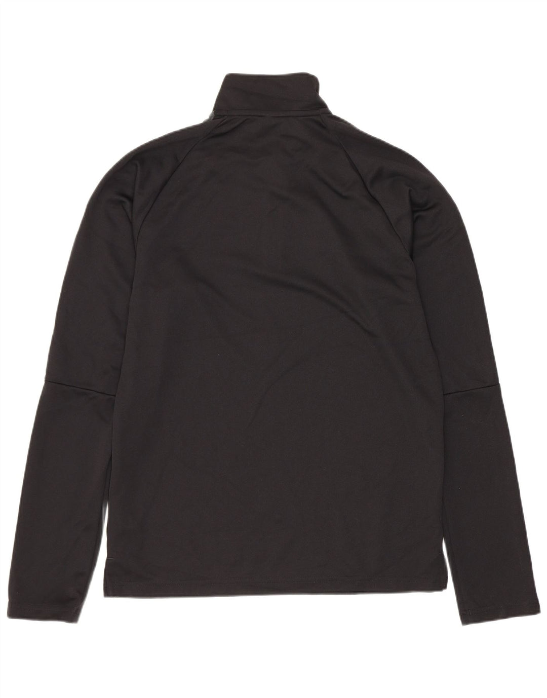 ADIDAS Herren Climalite Zip Neck Pullover Trainingsanzug Top Small Schwarz