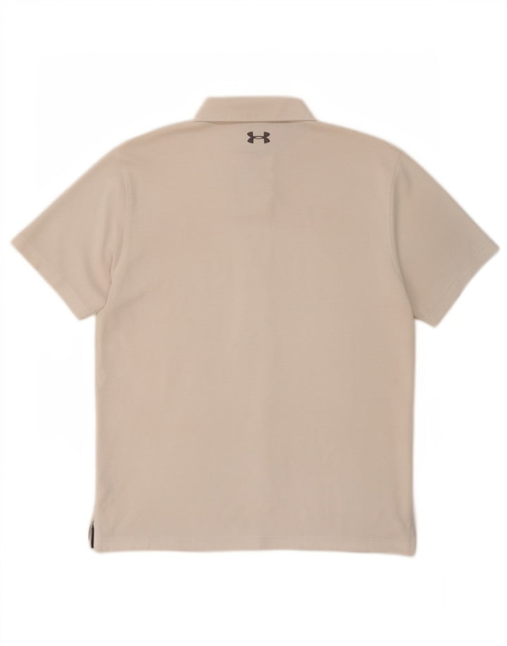 Under Armour Herren-Poloshirt, groß, weiß, Polyester, Sport